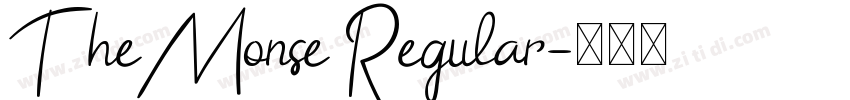 TheMonse Regular字体转换